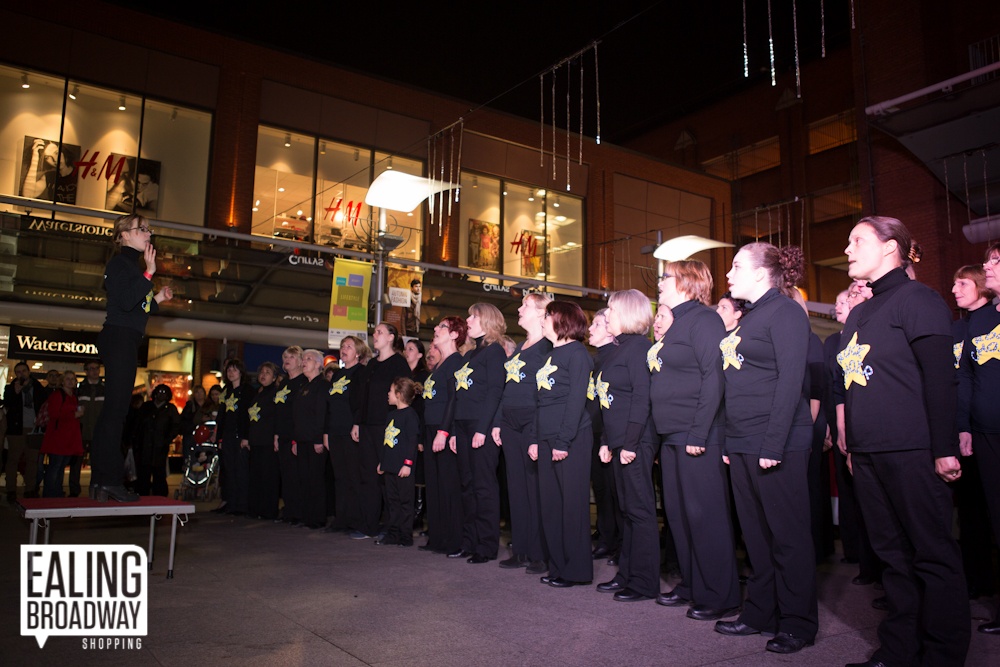 Rock Choir at Ealing Broadway Lights sharing the stage with Loveable Rogues